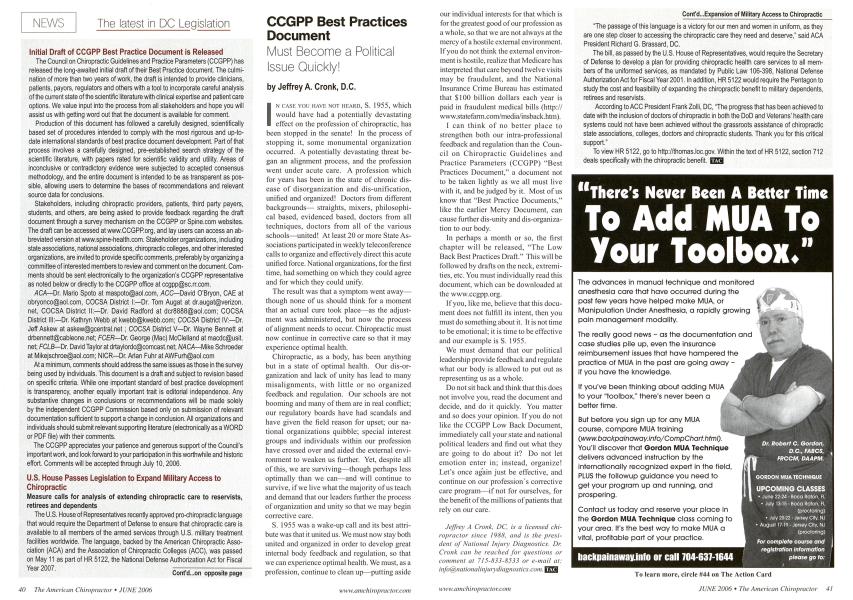 CCGPP Best Practices Document Must Become a Political Issue Quickly!