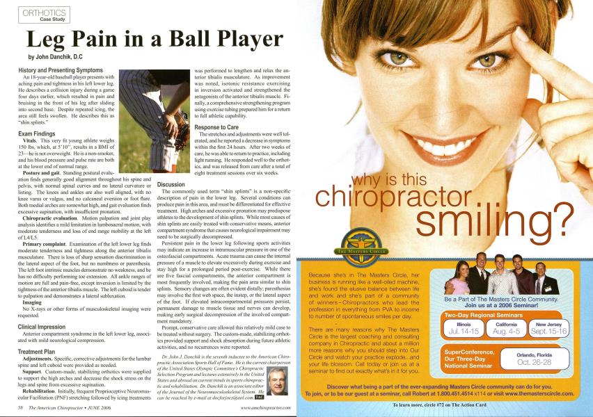 Leg Pain in a Ball Player