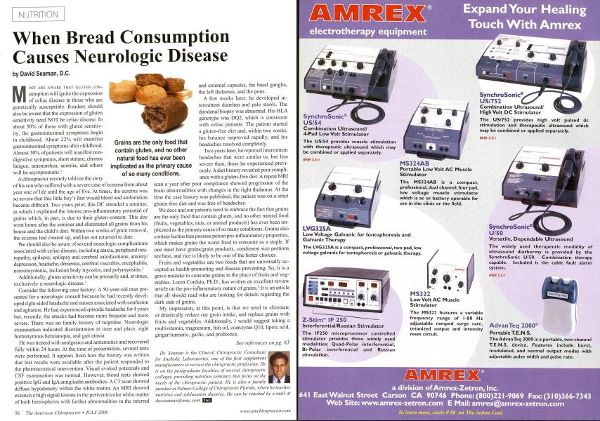 When Bread Consumption Causes Neurologic Disease