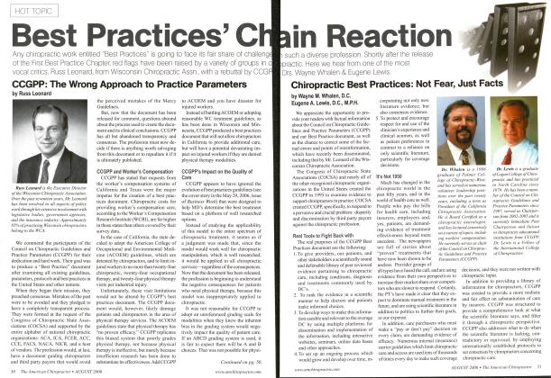 Chiropractic Best Practices: Not Fear, Just Facts