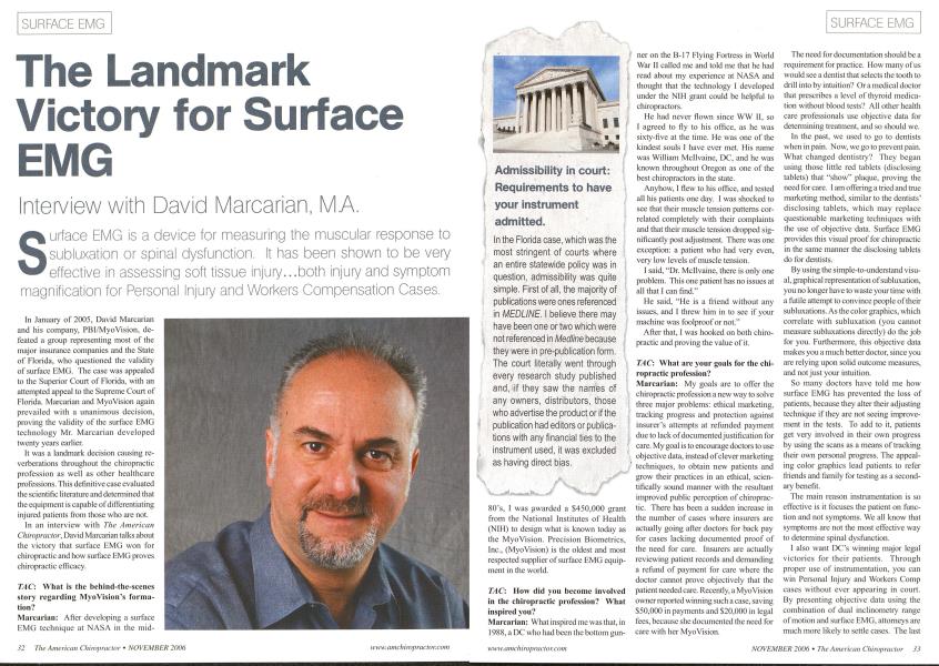 The Landmark Victory for Surface EMG