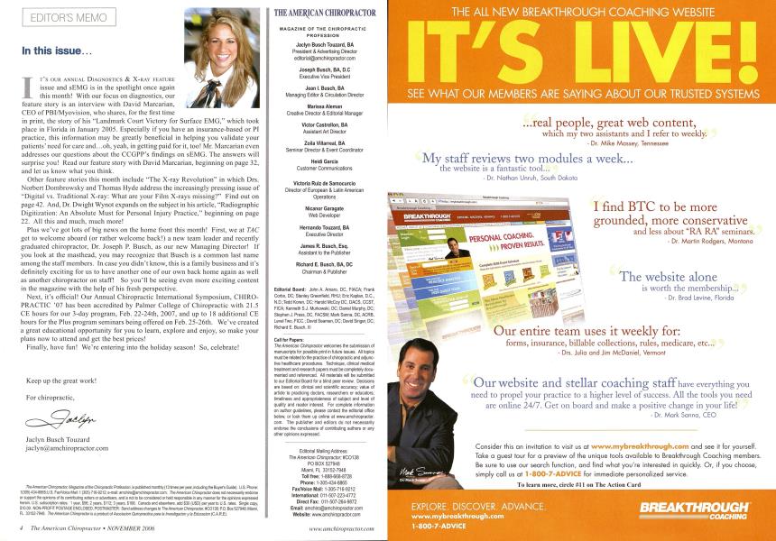 In this issue