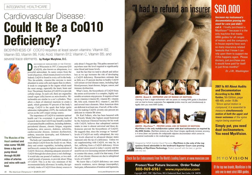 Cardiovascular Disease: Could It Be a CoQ 10 Deficiency?