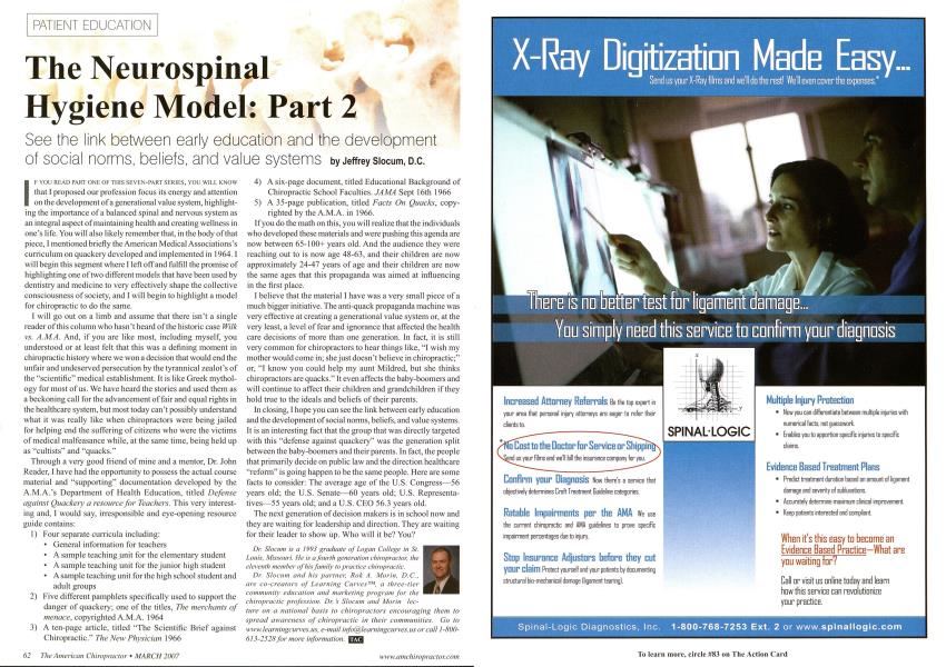 The Neurospinal Hygiene Model: Part 2
