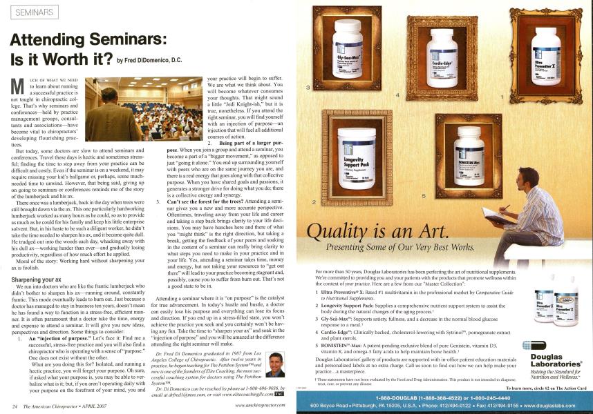 Attending Seminars: Is it Worth it?
