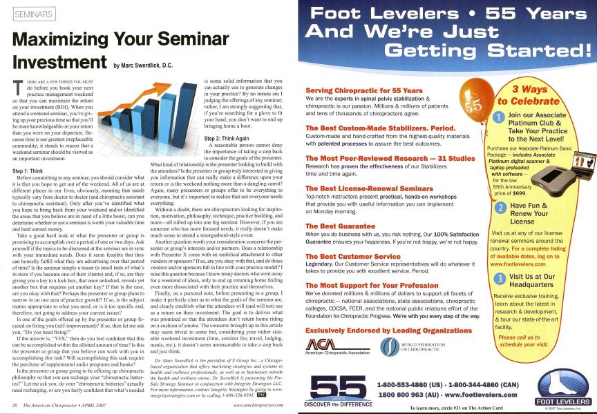 Maximizing Your Seminar Investment