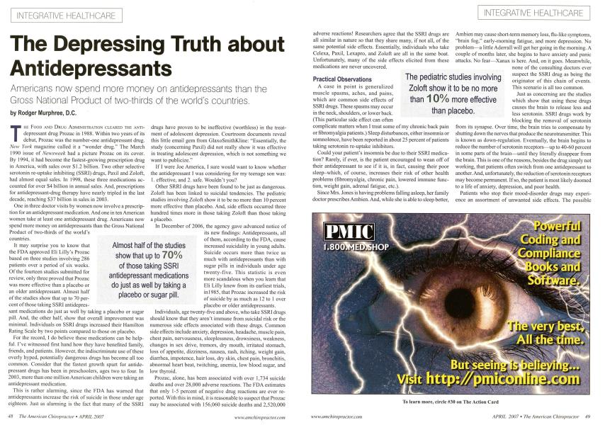 The Depressing Truth about Antidepressants