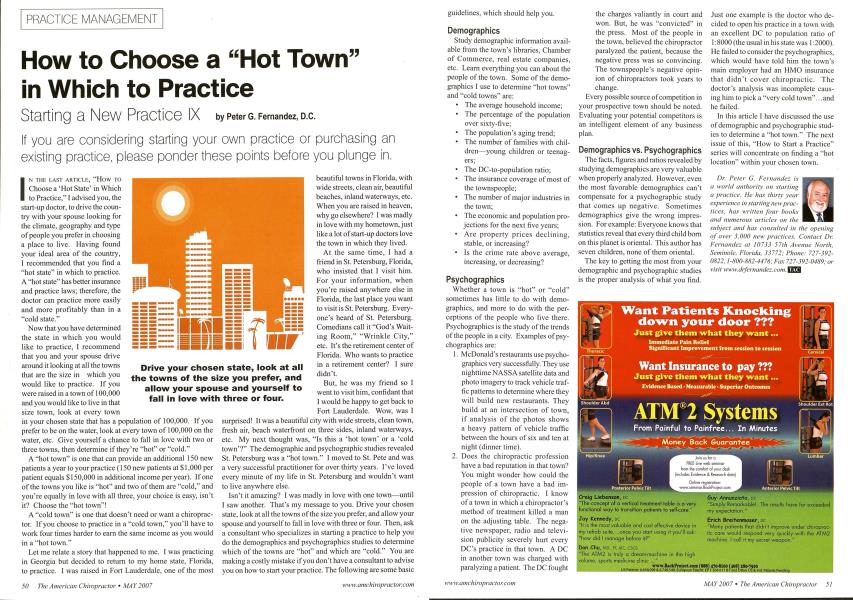 How to Choose a "Hot Town" in Which to Practice