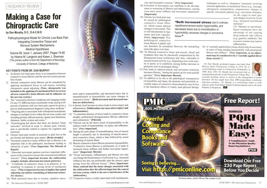 Making a Case for Chiropractic Care