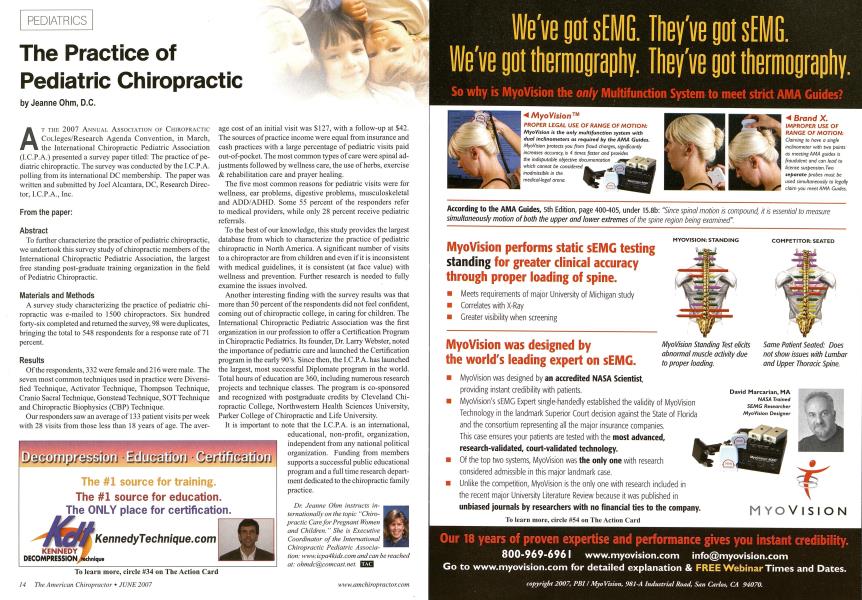 The Practice of Pediatric Chiropractic