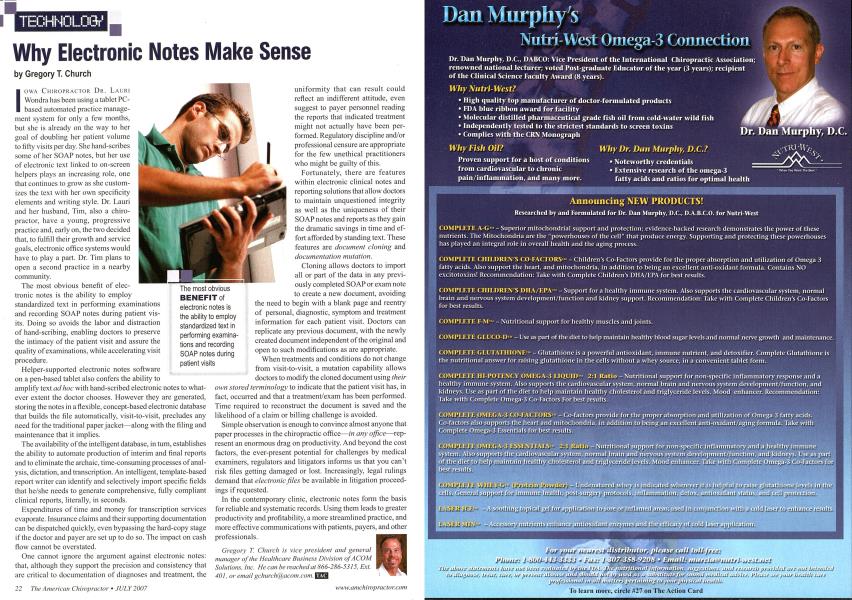 Why Electronic Notes Make Sense