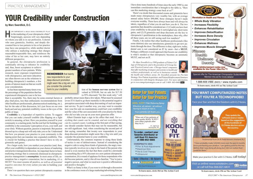 YOUR Credibility under Construction