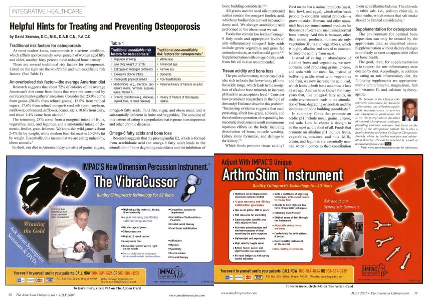Helpful Hints for Treating and Preventing Osteoporosis