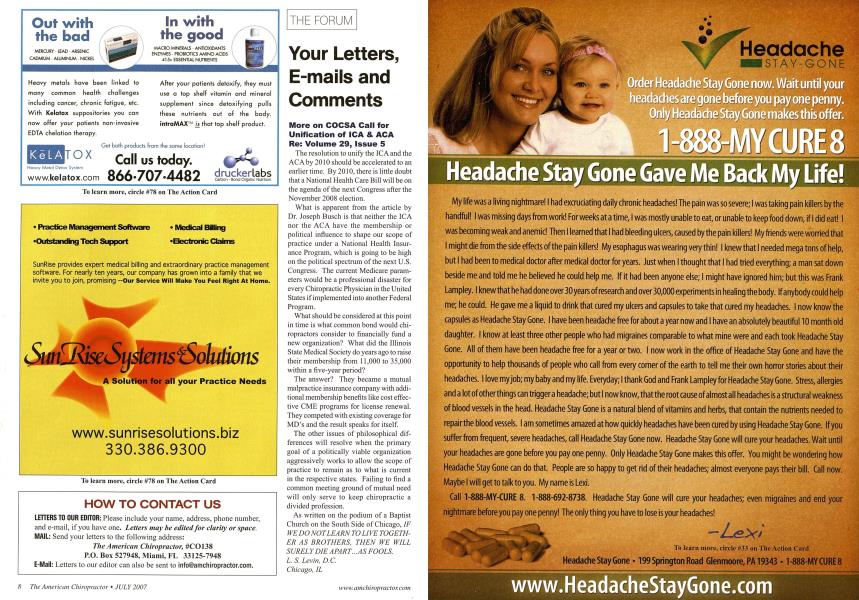 Your Letters, E-mails and Comments