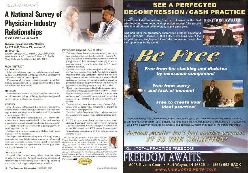 A National Survey of Physician-Industry Relationships