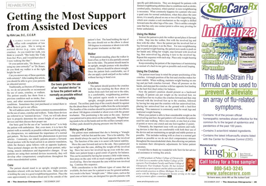 Getting the Most Support from Assisted Devices
