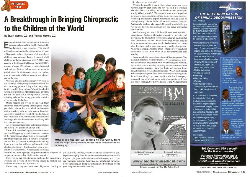 A Breakthrough in Bringing Chiropractic to the Children of the World