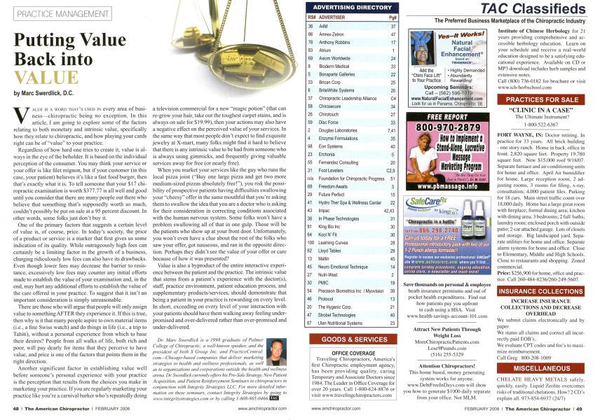 Putting Value Back into VALUE