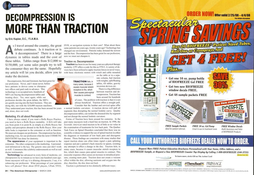 DECOMPRESSION IS MORE THAN TRACTION