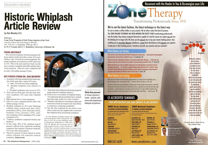 Historic Whiplash Article Review
