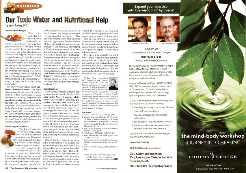 Our Toxic Water and Nutritional Help