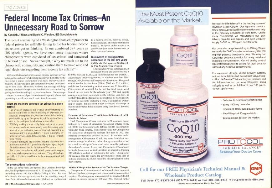 Federal Income Tax Crimes--An Unnecessary Road to Sorrow