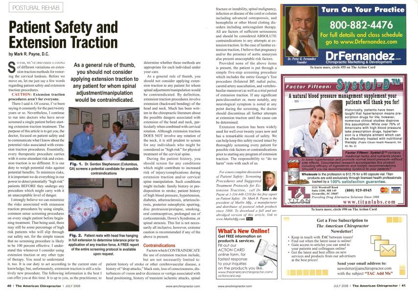 Patient Safety and Extension Traction