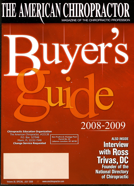 Issue: - Buyers Guide 2008 | The American Chiropractor