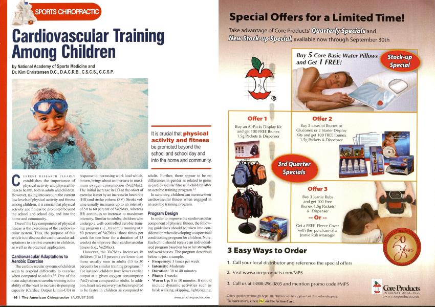 Cardiovascular Training Among Children