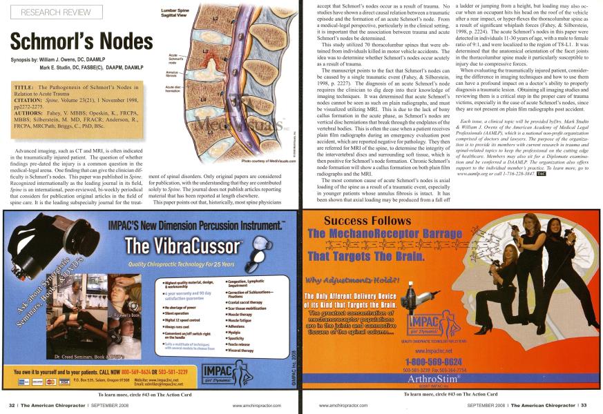 Schmorl's Nodes