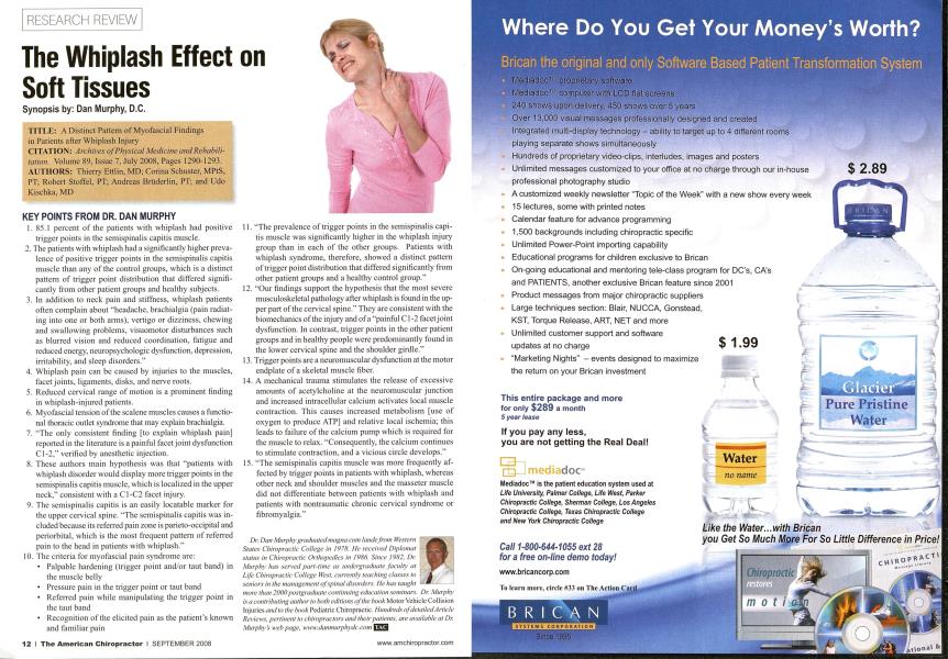 The Whiplash Effect on Soft Tissues