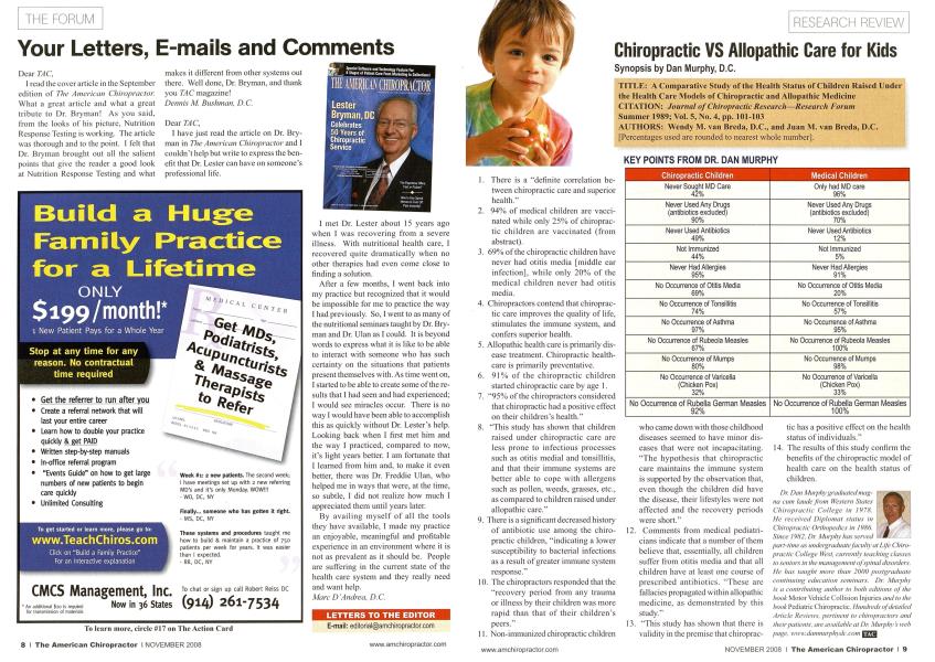 Your Letters, E-mails and Comments