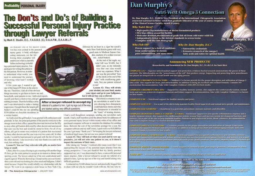 The Don'ts and Do's of Building a Successful Personal Injury Practice through Lawyer Referrals
