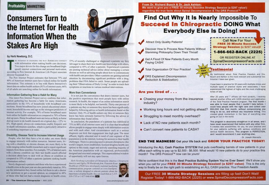 Consumers Turn to the Internet for Health Information When the Stakes Are High
