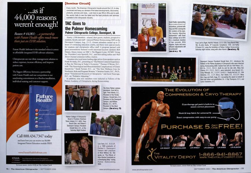 TAC Goes to the Palmer Homecoming Palmer Chiropractic College, Davenport, IA