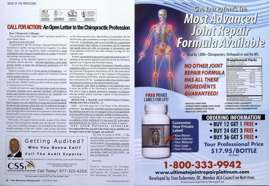 CALL FOR ACTION: An Open Letter to the Chiropractic Profession