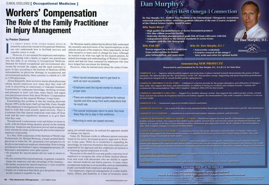 Workers' Compensation The Role of the Family Practitioner in Injury Management