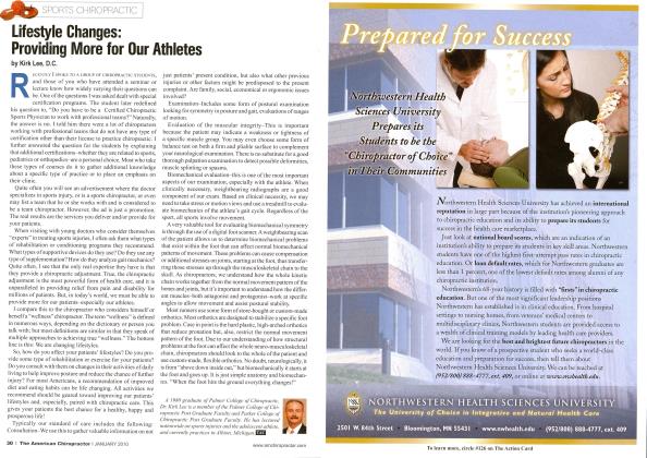 Lifestyle Changes: Providing More for Our Athletes