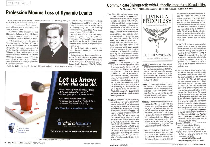 Profession Mourns Loss of Dynamic Leader