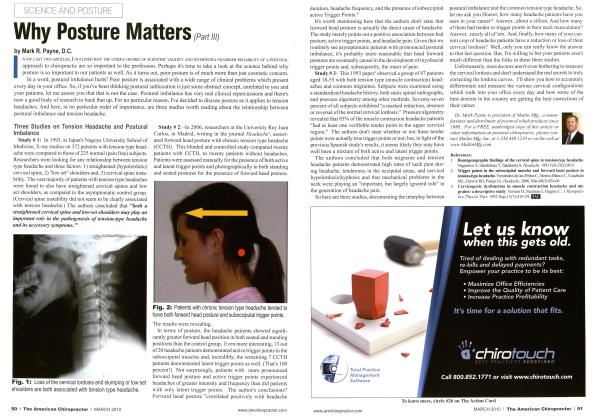 Why Posture Matters (Part III)