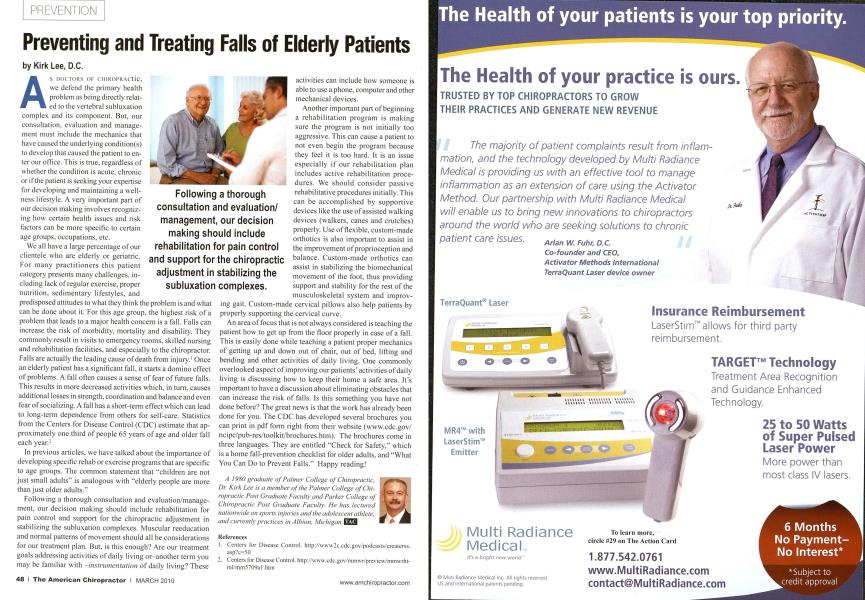 Preventing and Treating Falls of Elderly Patients