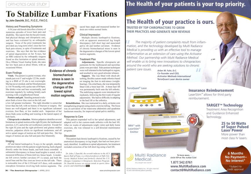 To Stabilize Lumbar Fixations