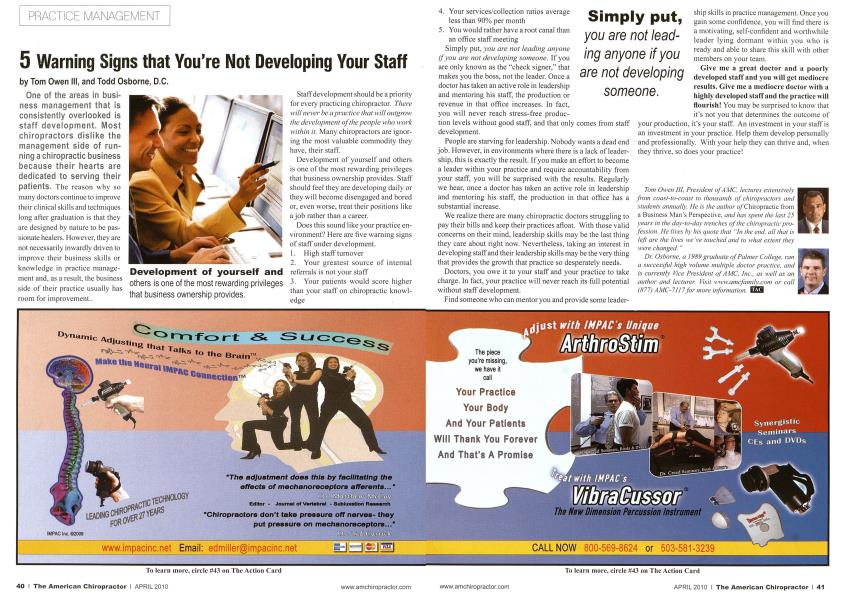 5 Warning Signs that You're Not Developing Your Staff