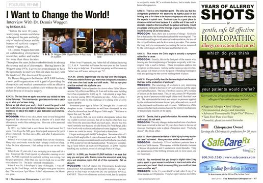 I Want to Change the World!, Page: 16 - May 2010 | The American Chiropractor