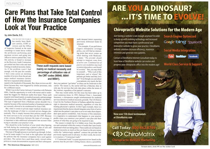 Care Plans that Take Total Control of How the Insurance Companies Look at Your Practice