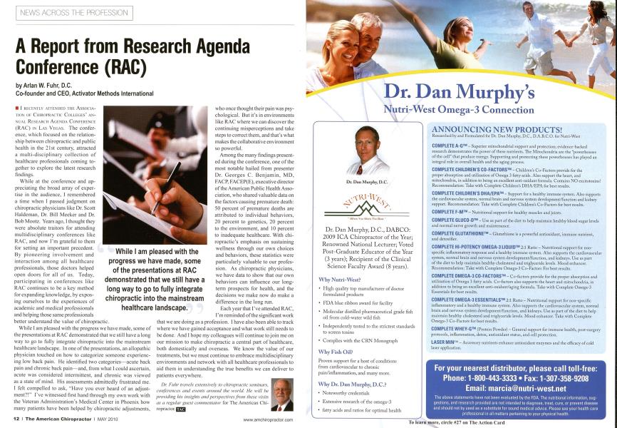 A Report from Research Agenda Conference (RAC)