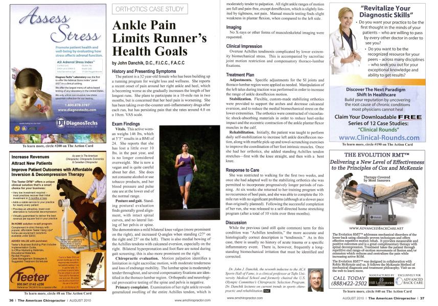 Ankle Pain Limits Runner's Health Goals