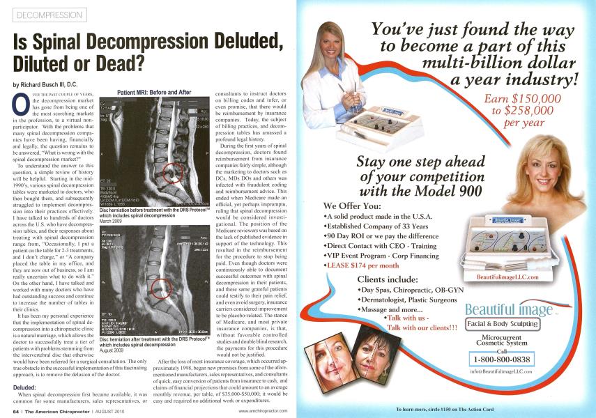 Is Spinal Decompression Deluded, Diluted or Dead?