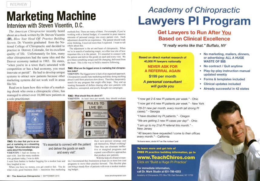 Marketing Machine Interview with Steven Visentin, D.C.