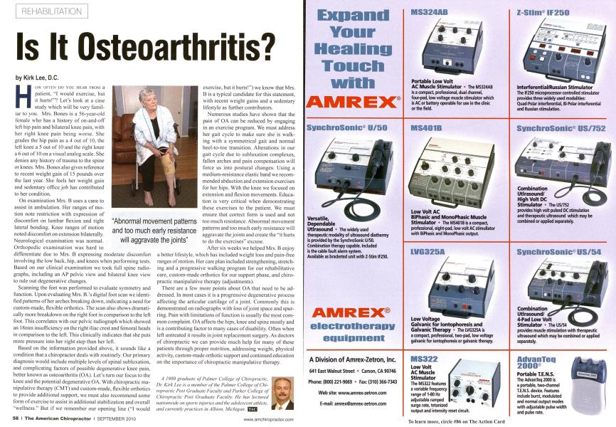 Is It Osteoarthritis?